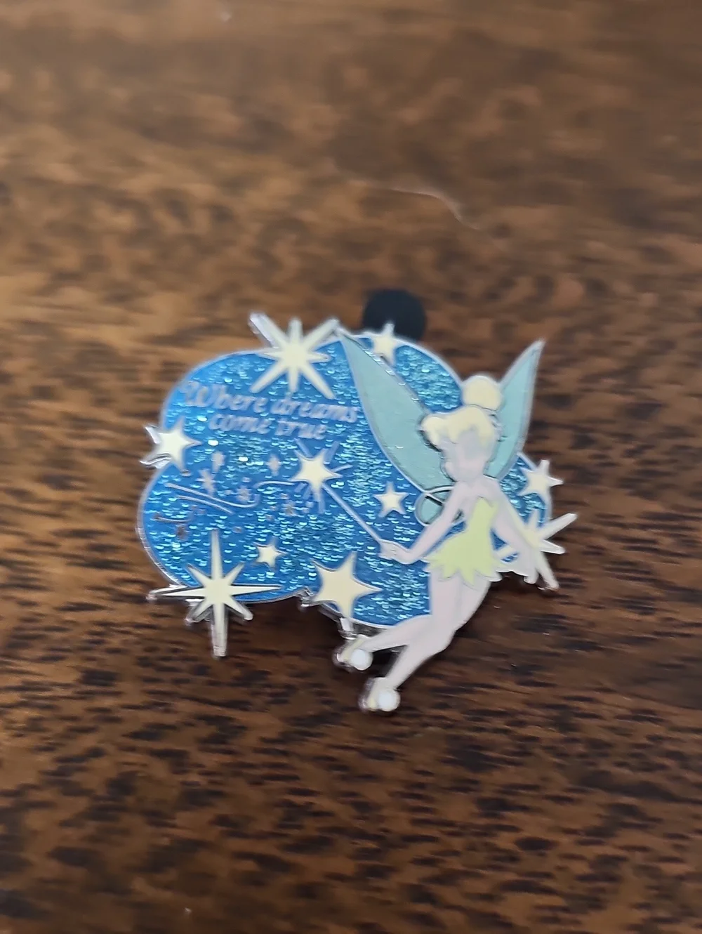 Disney Tinker Bell Sparkle Enamel Pin - Blue and Yellow